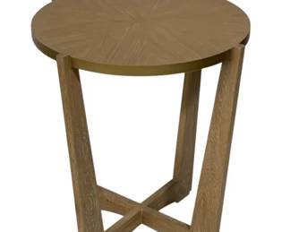 1516 - Chelsea House Ardoise Side Table 27" x 22" Cerused oak