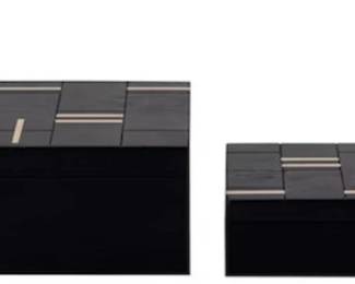 309 - Hurst Box - Set of 2 - Wood 4x12x6