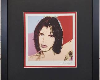9018 - MCJAGGER GICLEE BY ANDY WARHOL 15.5 X 16
