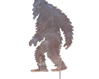 5102 - 32" Tall Bigfoot Metal Garden Stake 32 x 14