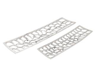 306 - Maro Tray - Set of 2 Nickel 2x32x9
