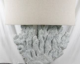 1168 - Monumental Guildmaster Coral Lamp 38" You are buying a used as-is electric/electronic item. We do not guarantee all components are present, and if it is not expressly stated, it is untested.