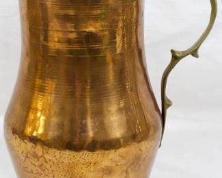 244x - Copper Pitcher Vase 9.5"