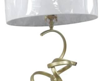 258xx - Chelsea House Swirl Gold Lamp 32" Lamp direct from showroom, it is untested, buying as is