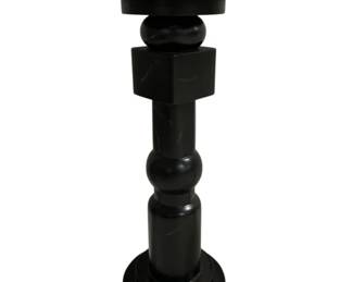 1648 - Drinks On Us Table by Jamie Merida for Stylish Home Decor faux black marble 23" x 11"