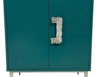 1505 - Wildwood Maddox 2 Door Cabinet handle detached, scratch on top 36"x 15" x 28