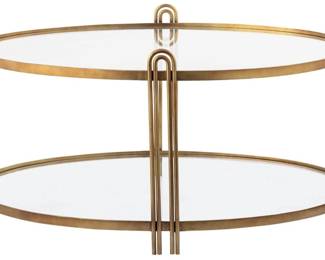 85 - Elk Arch Coffee Table - Gold - Metal 20x38x26