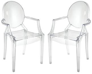 88 - Elk Varnish Chair Set of 2 Acrylic 36x22x21