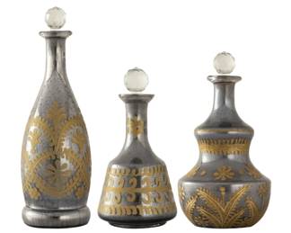 302 - Set of 3 Kemal Bottles 15x6x6