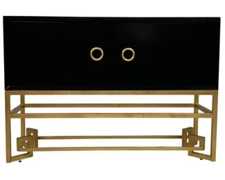 1507 - Chelsea House Decker Cabinet - Black 32" x 46" x 16" Designed by Bradshaw Orrell