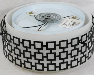125x - Robert Abbey Jonathan Adler Fixture 8x16" Flush Mount retail $557 You are buying a used as-is electric/electronic item. We do not guarantee all components are present, and if it is not expressly stated, it is untested.