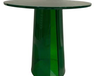 1655 - Chelsea House Acrylic Green Table 18 x 18