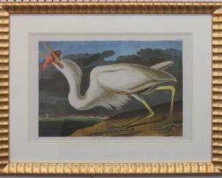 9052 - GREAT WHITE HERON BY JOHN J AUDUBON 30 X 22.5