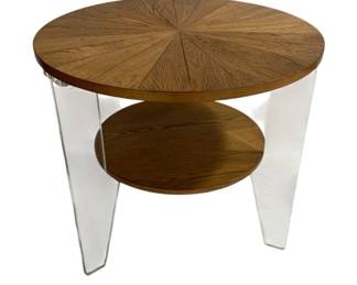 1615 - Wildwood Acrylic Leg Round Table 24 x 25