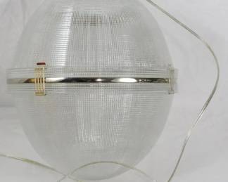 124x - Robert Abbey Glass Pendant Light 23" retail $700 You are buying a used as-is electric/electronic item. We do not guarantee all components are present, and if it is not expressly stated, it is untested.