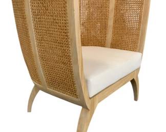 1773 - Wildwood Trudy Upholstered Lounge Chair Retail $3287 34 x 33 x 28