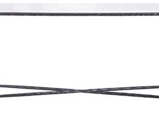 107 - Elk Signature Seville Forged Console metal & marble 32 x 60 x 16