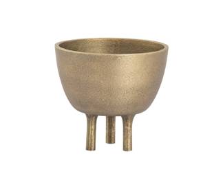 283 - Elk Signature Kiser Bowl - Small Brass 6x6x6