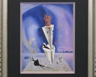 9064 - APPARATUS & HAND LIMITED EDITION PRINT BY Salvador Dali 18 X 21