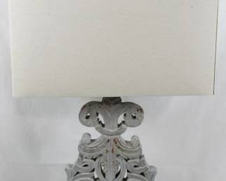 750 - Decorative Table Lamp 31" You are buying an as-is electric/electronic item. We do not guarantee all components are present, and if it is not expressly stated, it is untested