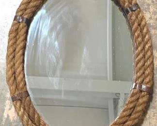 2876 - Decorative Rope Edge Mirror - 24" x 18"