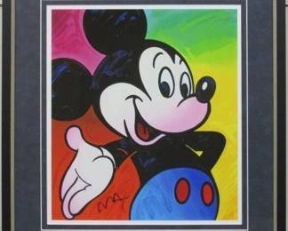 9015 - MICKEY MOUSE GICLEE BY PETER MAX 22 X 24