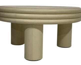 1559 - Giobagnara Scala Round Coffee Table 12" x 24" Retail $2300