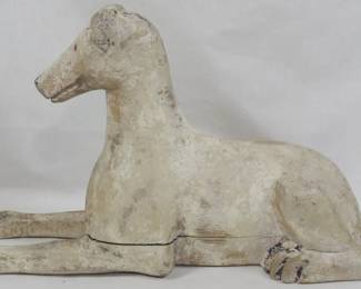 295x - Wooden Dog 10"
