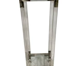 1560 - Chelsea House Chelsea Pedestal 48" x 14" x 14" clear & silver