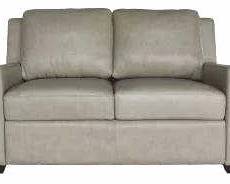 5016 - LEA Wyatt Leather Loveseat 36 x 58 x 38