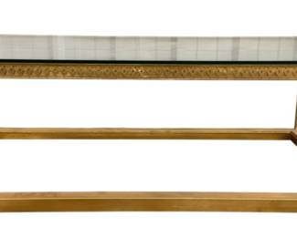 1772 - Chelsea House Copas Cocktail Table no bottom glass 19 x 59 x 32