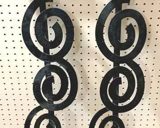 2875 - Pair Wall Decor - 42" x 7"