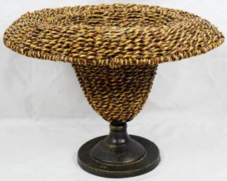 258x - Wicker Vase 9"