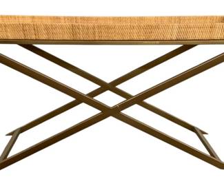 1767 - Wildwood Vieux Carre Console Table Glass Top Retail $2436 32 x 58 x 16