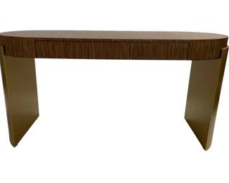 1617 - Wildwood Zebrano Desk 32 x 62 x 26 Retail $4598 one drawer