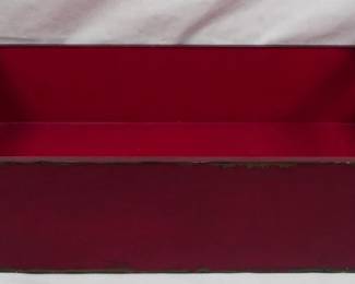 914 - Decorative Red Tray 5.5x20x12