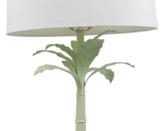 264xx - Wildwood Palma Table Lamp Green 29" Retail $825 Lamp direct from showroom, it is untested, buying as is