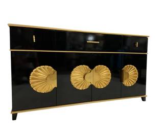 1597 - Chelsea House Palm Beach Buffet Cabinet Retail $7036 3 drawer, 4 door 32 x 60 x 18
