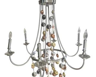 1862 - Metal Chandelier 27 x 33 Consigned by wholesaler / distributor, untested, no warranties.