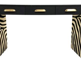 1689 - Chelsea House Zebra Accent Desk 31 x 48 x 22