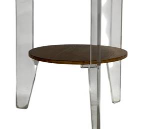 1605 - Wildwood Acrylic Leg Round Table 24 x 25