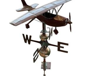 5139 - Copper Airplane Weathervane 24 x 23 x 18