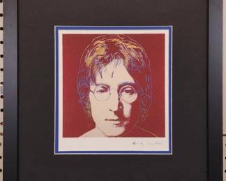 9019 - JOHN LENNON GICLEE BY ANDY WARHOL 15.5 X 16