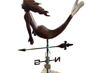 5131 - Copper Mermaid Weathervane 44 x 26