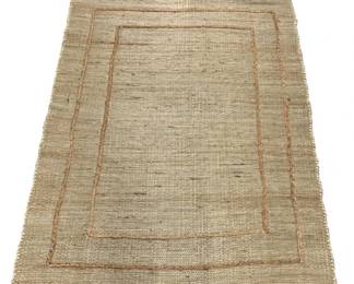 801 - Jute Area Rug 4 x 5.4