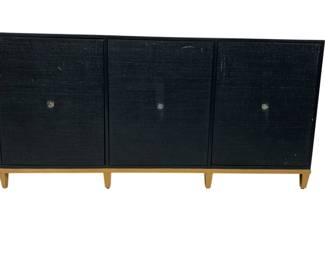 1528 - Chelsea House Avery Console, no handles on doors 34" x 70" x 20" Navy Blue