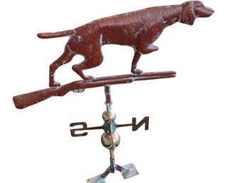 5134 - Copper Hunting Dog Weathervane 34 x 34