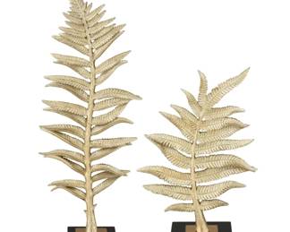 318 - Elk Studio Fern Sculptures 25x10x6