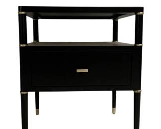 1598 - Chelsea House Landry Side Table black Retail $2386 26 x 22 x 22 top scratched