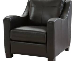 1265 - Leather Italia Presley Leather Armchair 36.5 x 32.5 x 38.5